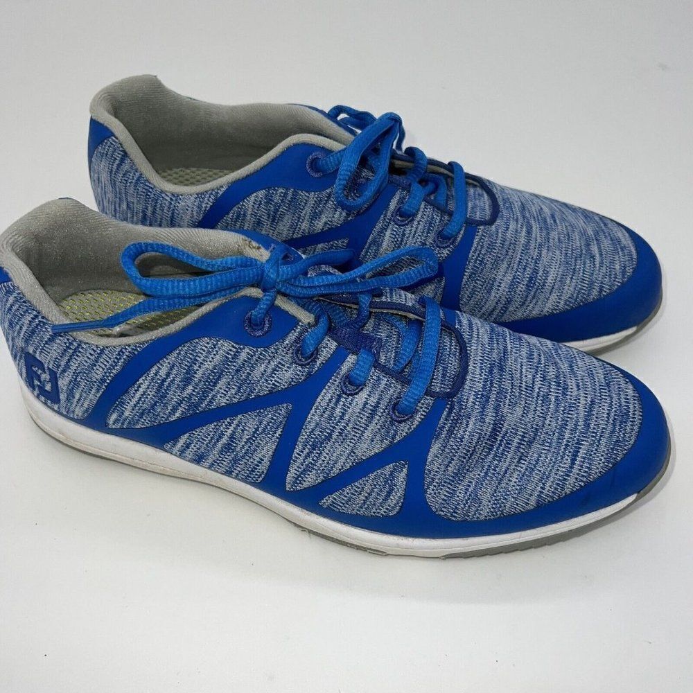 Footjoy Leisure Golf Shoes Womens 7.5 Blue Athletic Sport Spikeless 92907 FJ